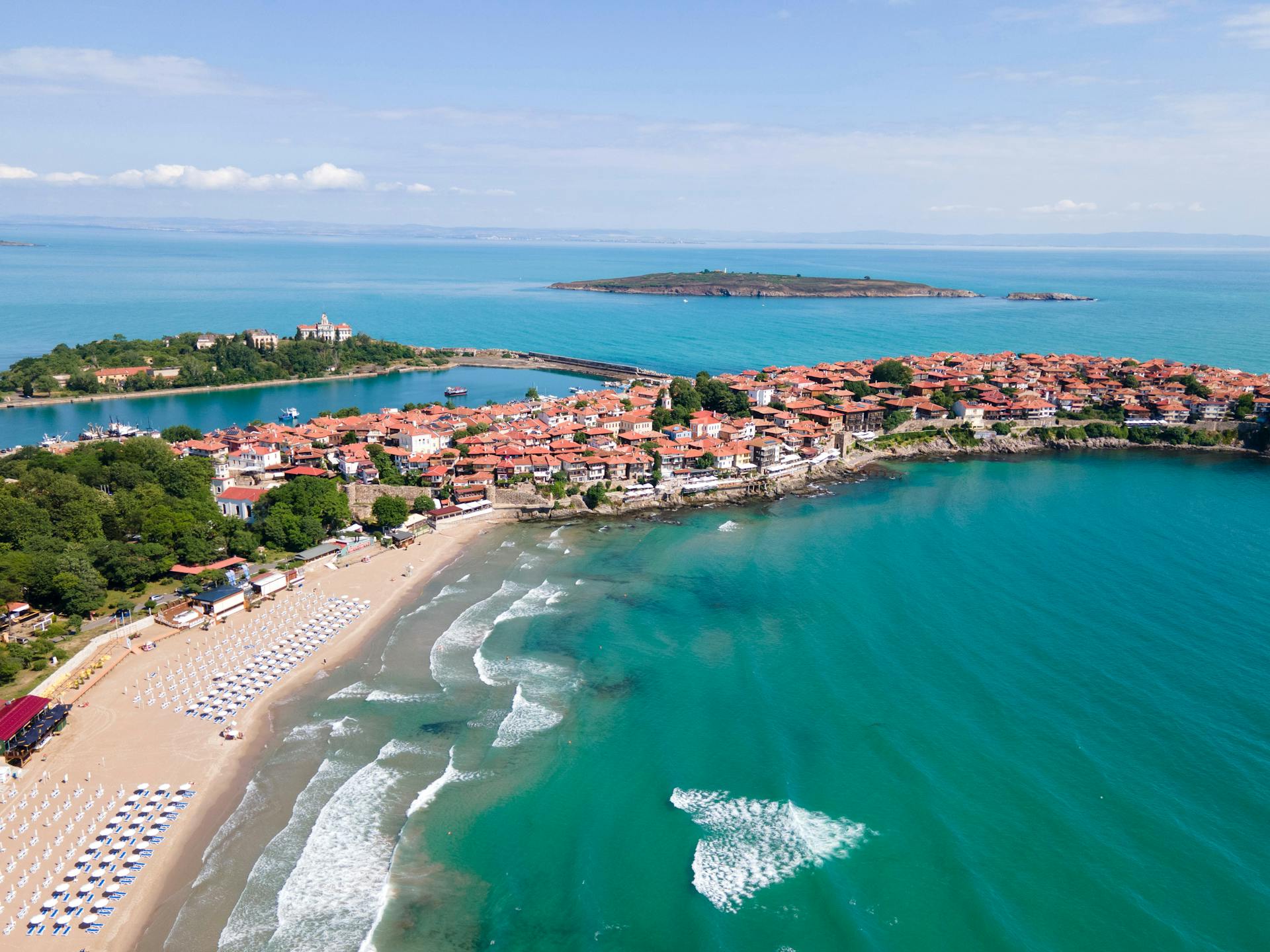 Plovdiv colorful old town in Bulgaria