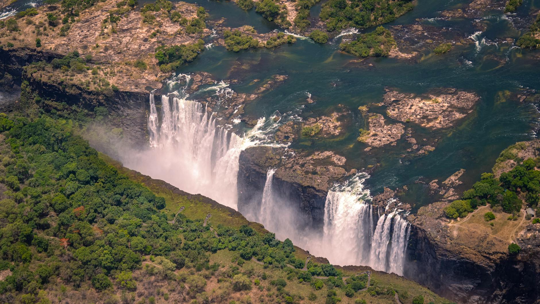 Victoria Falls and the Zambezi River in Zambia