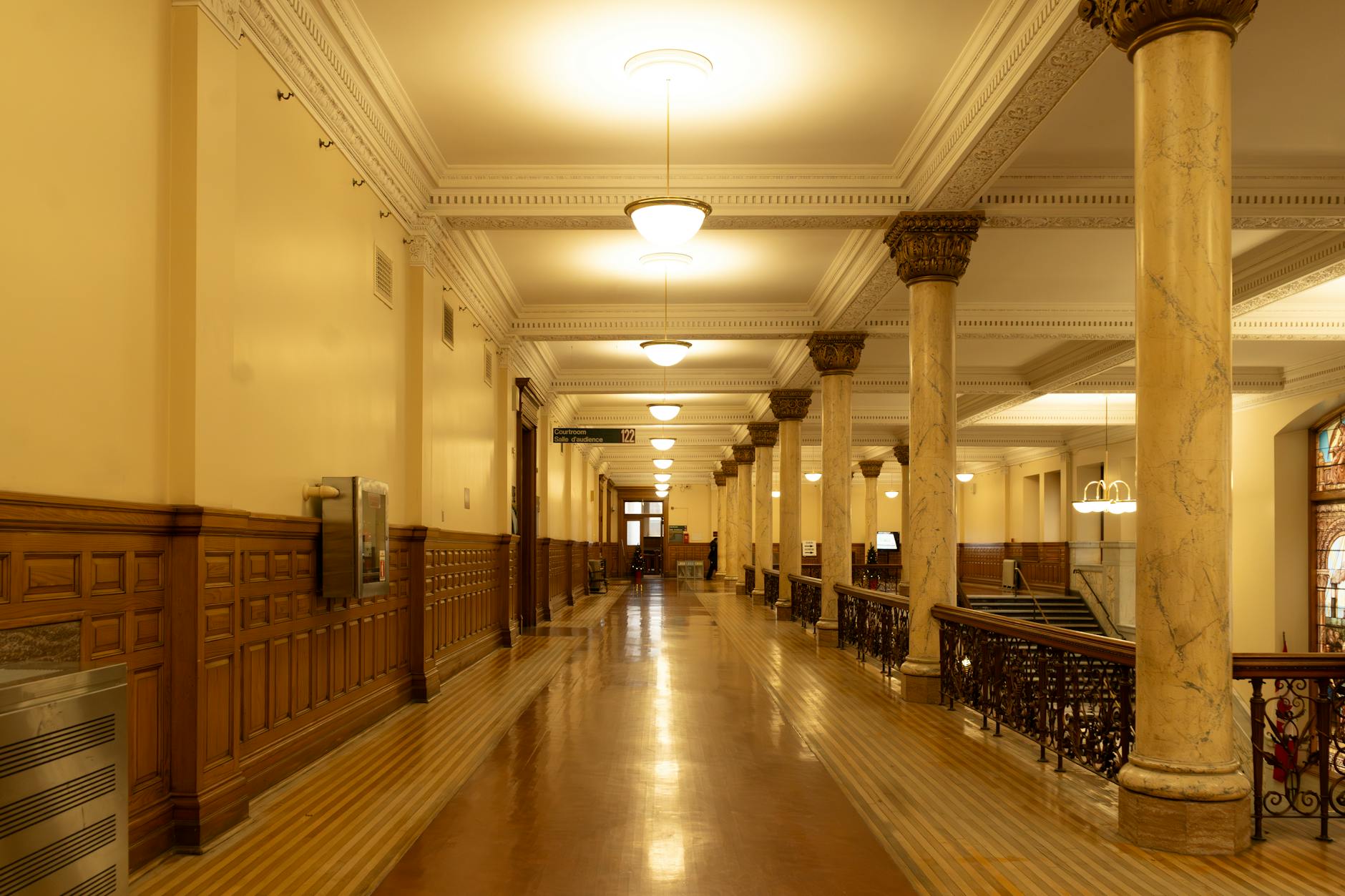 Grand café historic interior columns elegant architecture