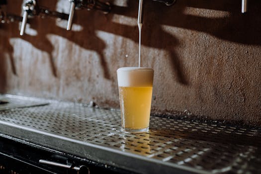 Craft beer taproom IPA