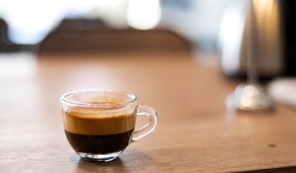 Espresso coffee terrace summer