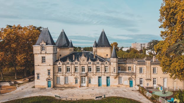Bordeaux wine château estate building