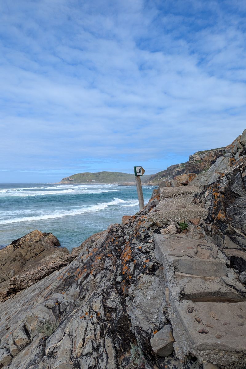 Beach and headland at Plettenberg Bay on a clear day