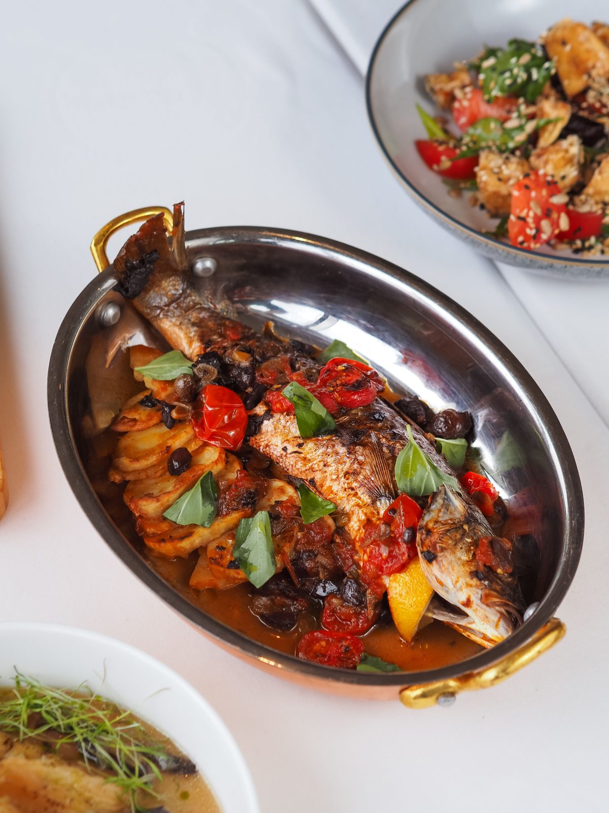 Grilled alpine lake char