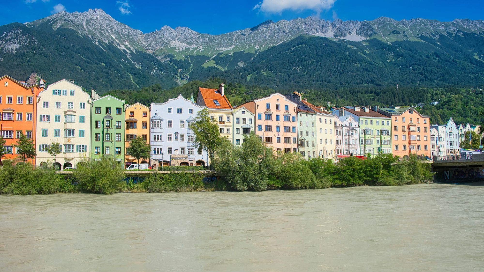 Innsbruck beneath the Nordkette range