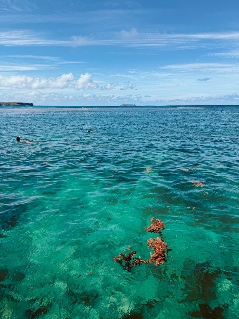A reef-protected turquoise cove on Kauai