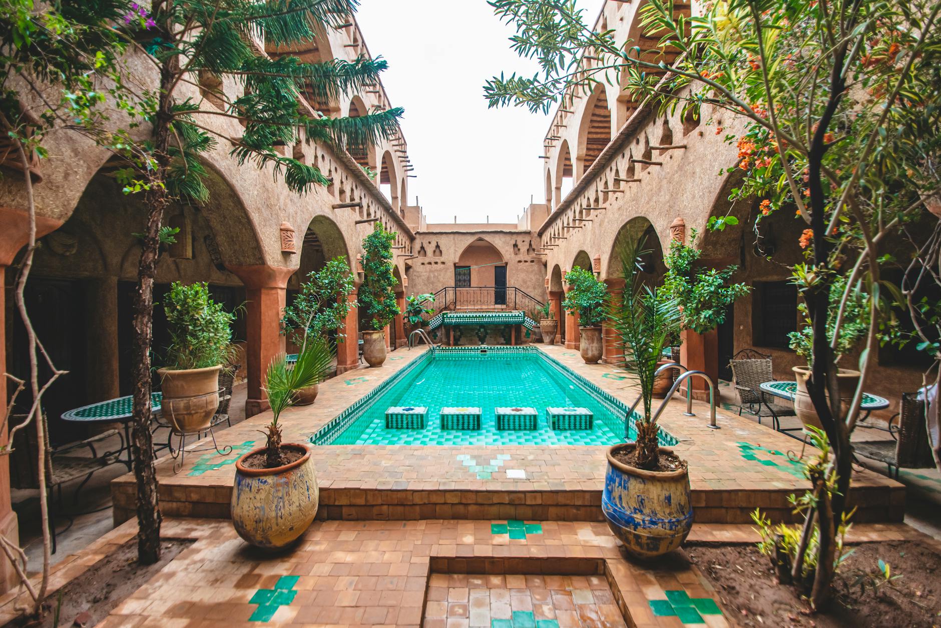 La Sqala Casablanca Moorish café restaurant 17th century bastion old medina ramparts Andalusian garden Morocco