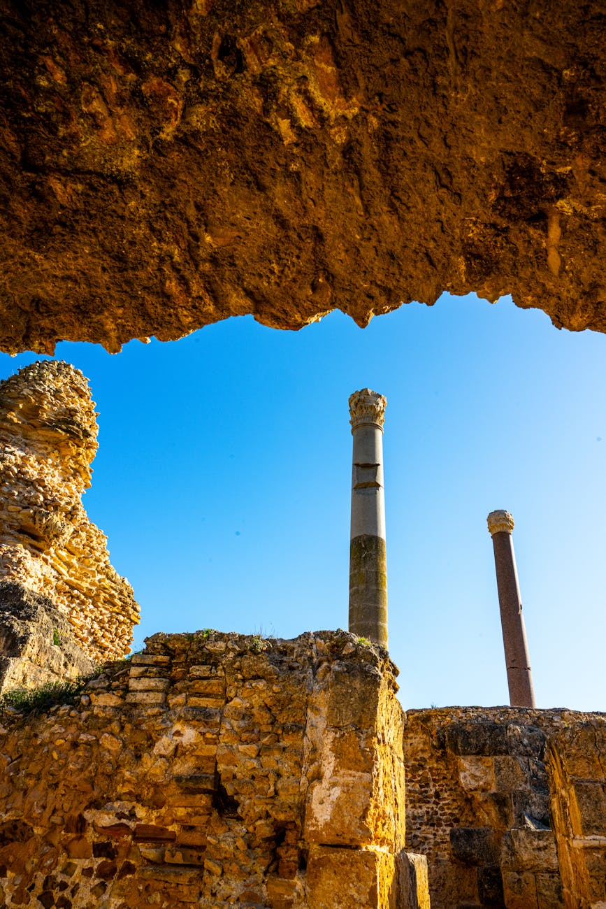 Tunis and the ancient coast in Tunisia