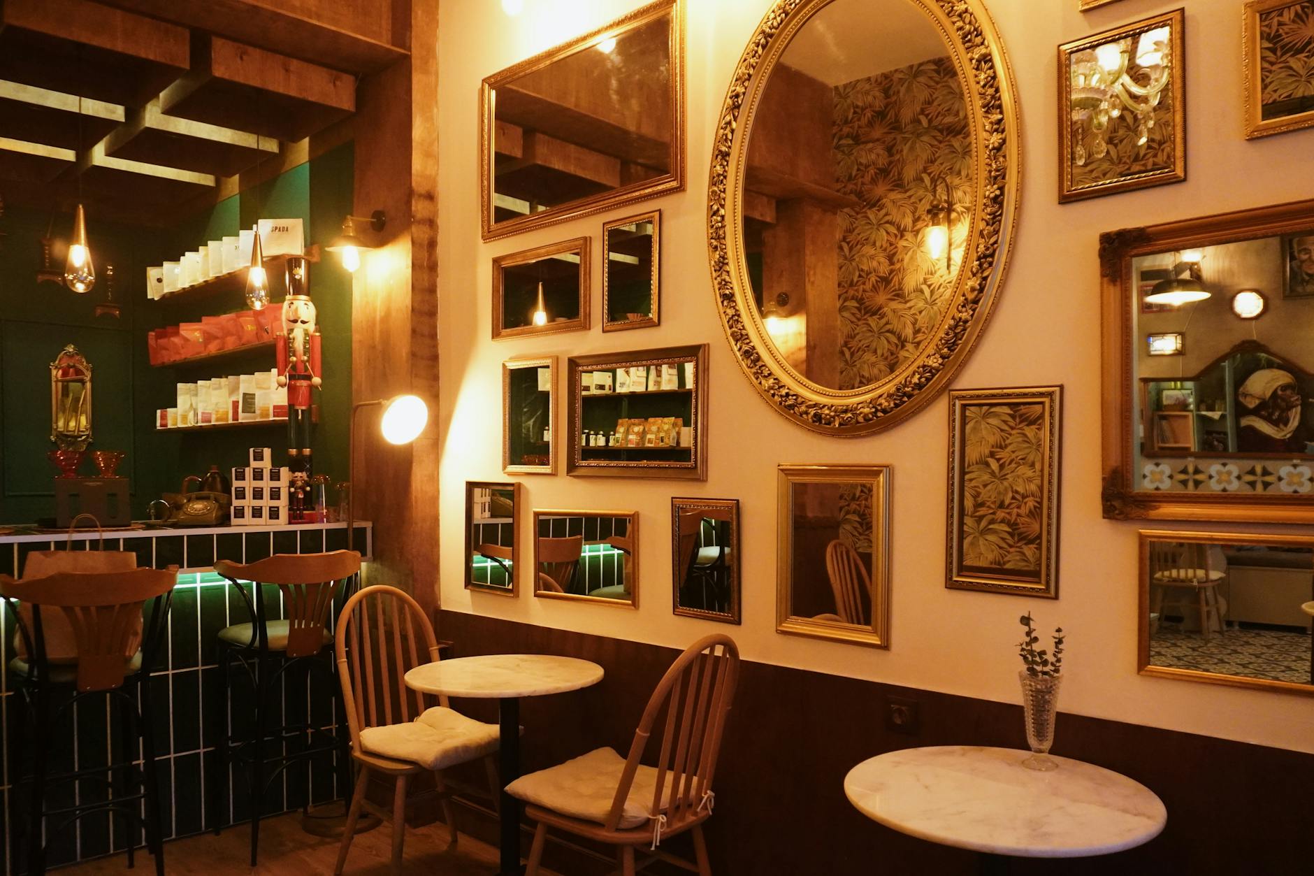 vintage café bar Uruguay art deco historic interior