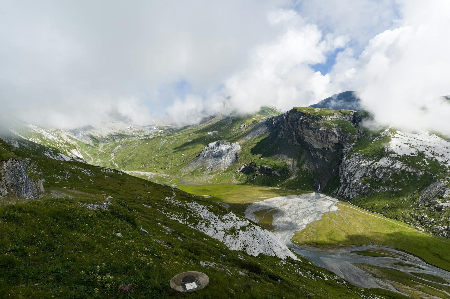 Alpine hiking—serious trails in a small space in Liechtenstein