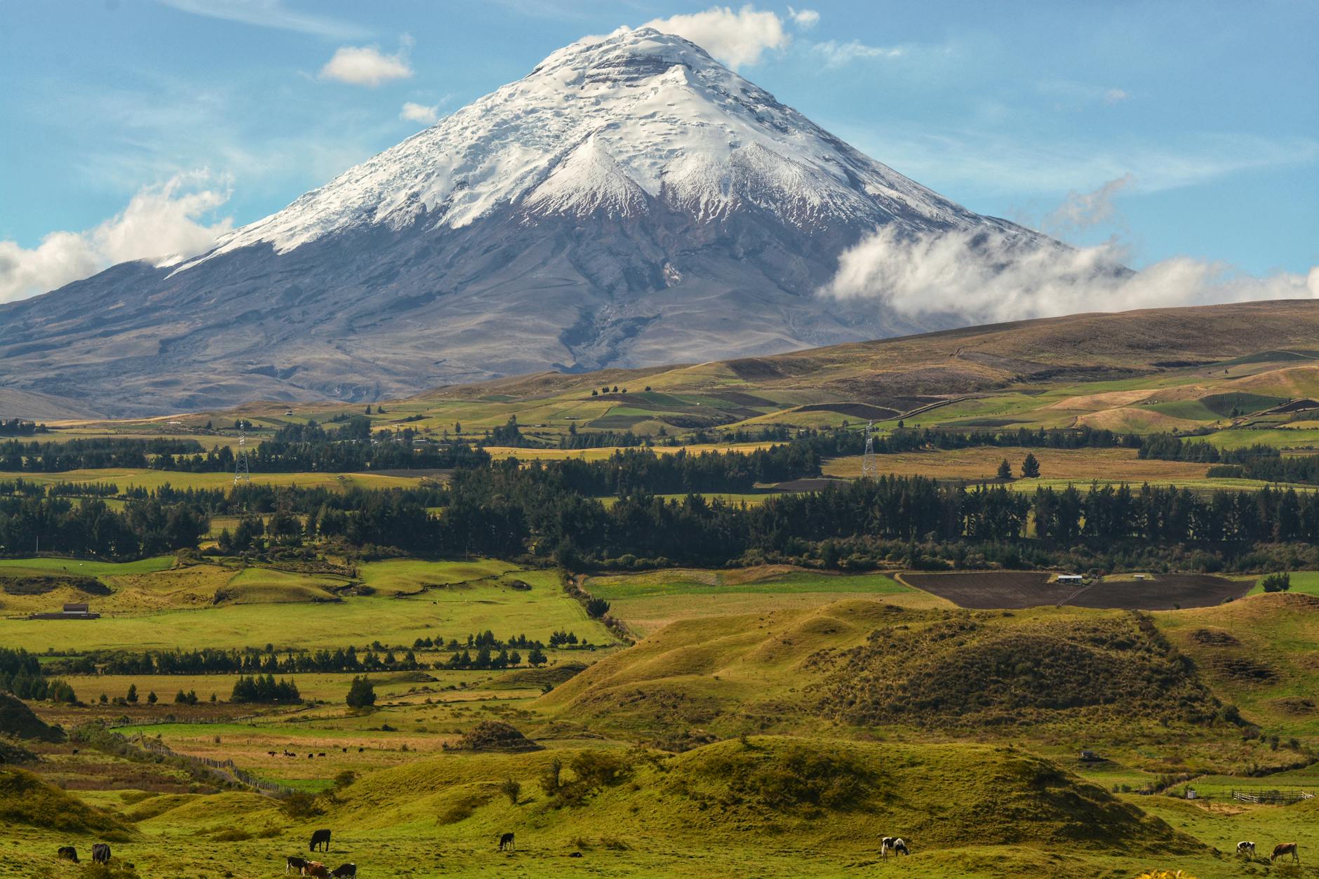 Cotopaxi and the Avenue of the Volcanoes in Ecuador